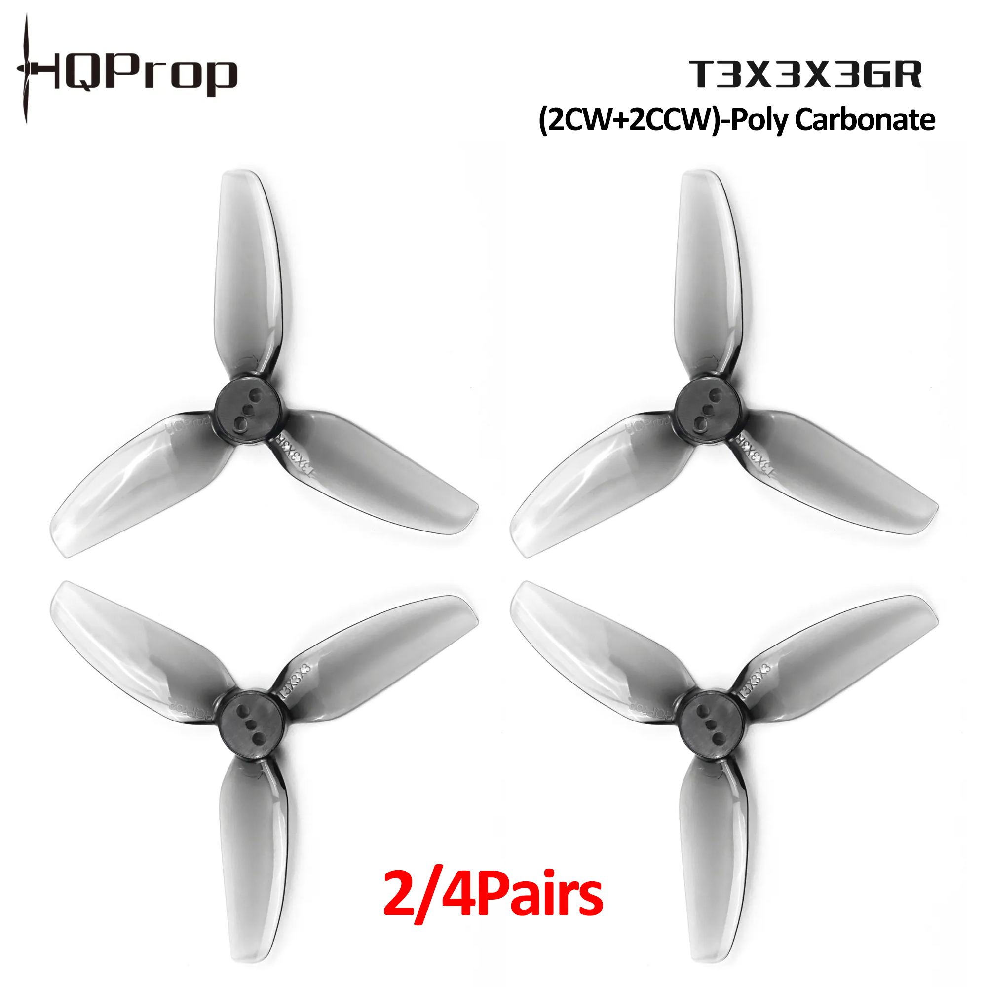 2/4 أزواج من مراوح HQProp T3X3 - مراجعة Fpv Drone Propeller وسعره